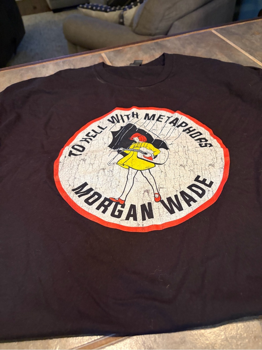 Gildan Morgan Wade Black Graphic Tee- 2XL